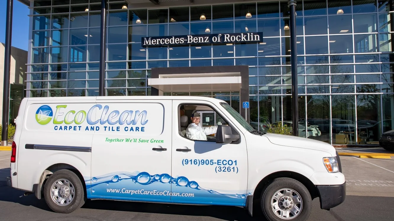 Eco Clean Carpet and Tile Care service van in Rocklin California