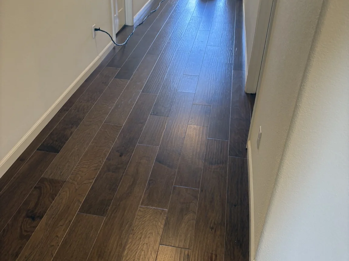 Professional hardwood floor cleaning by Eco Clean in the Rocklin area